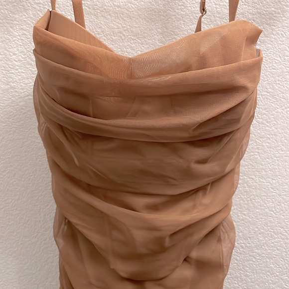 Oh Polly CINDY Corset Mini Dress in Brown - Picture 6 of 9